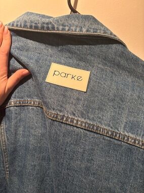 Parke oversized denim jean jacket